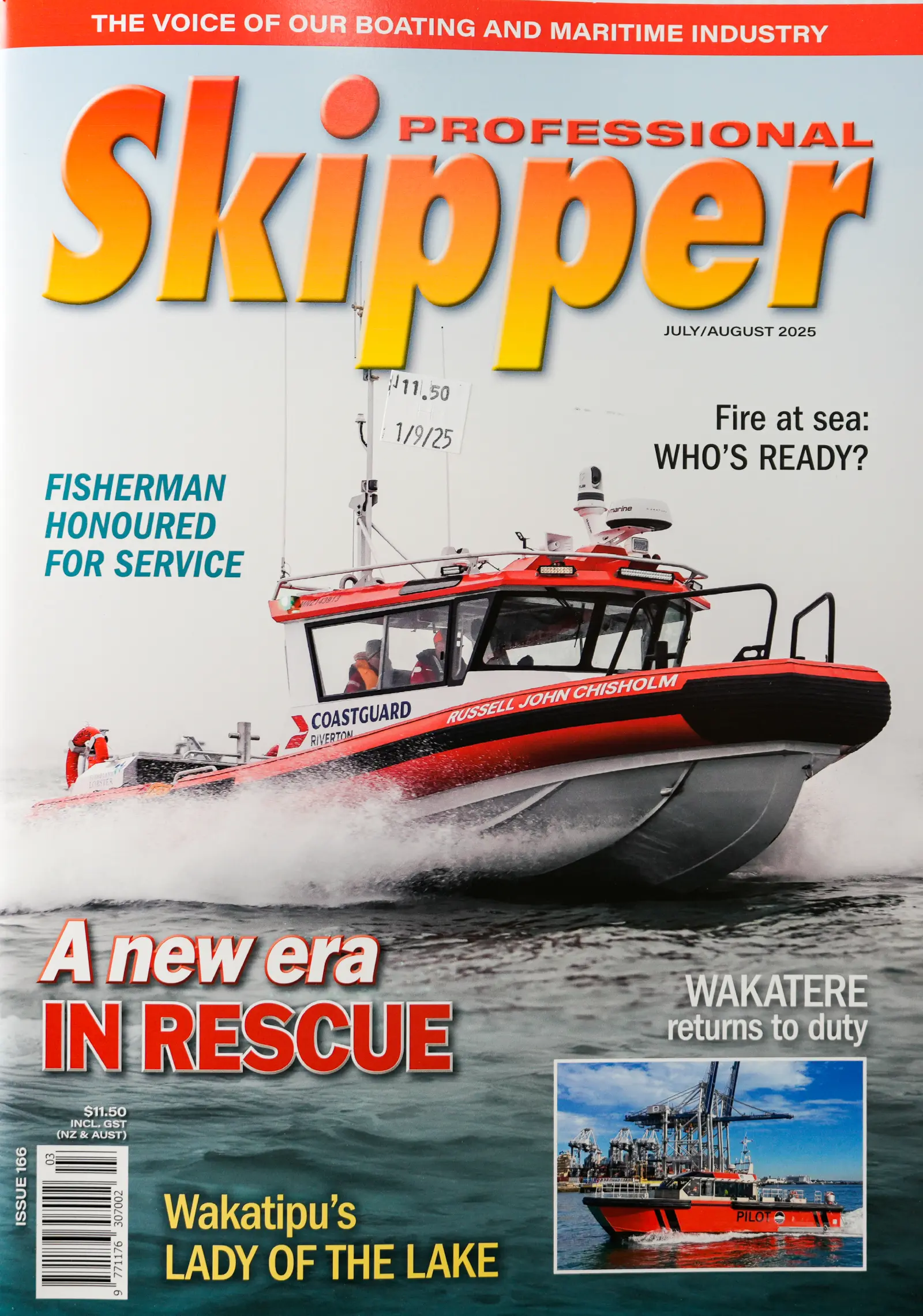 Professional Skipper Magazine – Maritime & Rescue Features (July/August 2025, Issue 166)