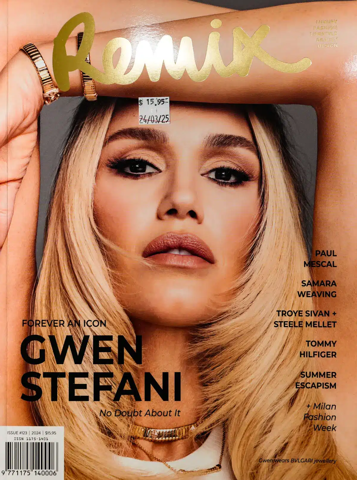 Remix Magazine – Gwen Stefani Icon Feature (Issue 123, 2024)
