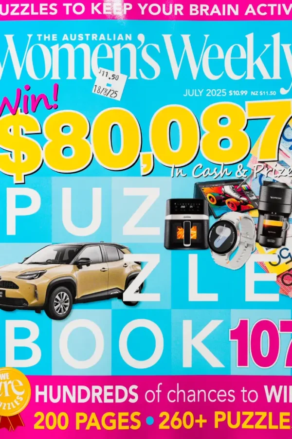 The Australian Women’s Weekly Puzzle Book 107 – July 2025 Edition